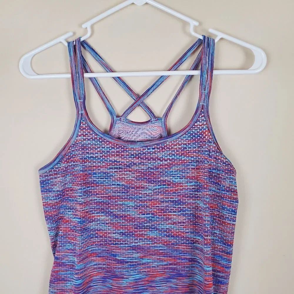 Nike Dri-Fit Multicolor Running Racerback Tank Size Small - Picture 2 of 8